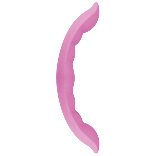 Розовый двусторонний фаллоимитатор DIP-DOUBLE INSIDE PLEASURE SILICONE - 30 см. - Toyz4lovers