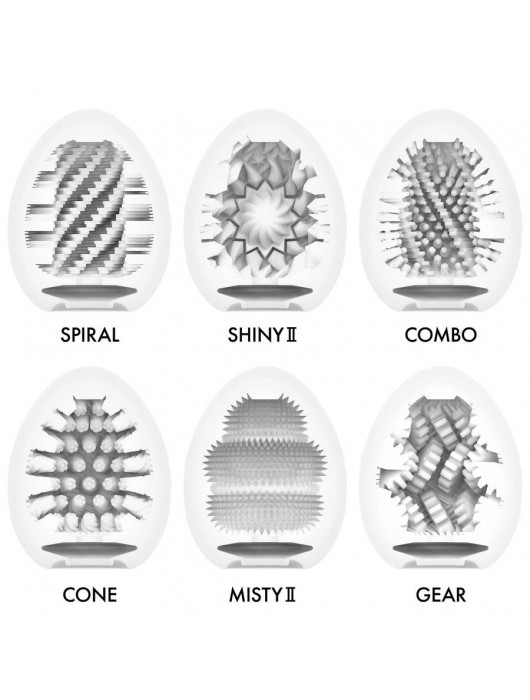 Набор из 6 мастурбаторов-яиц Tenga Egg Variety Pack V - Tenga - в Москве купить с доставкой