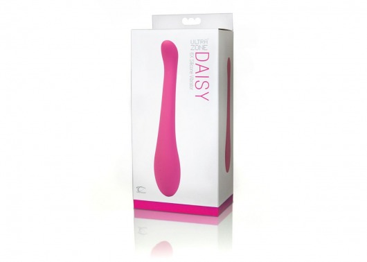 Розовый вибратор UltraZone Daisy 6X Silicone Vibrator - 20 см. - Topco Sales