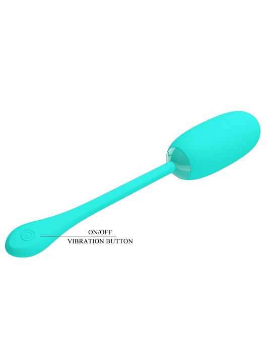 Бирюзовое перезаряжаемое виброяйцо Julius - Baile