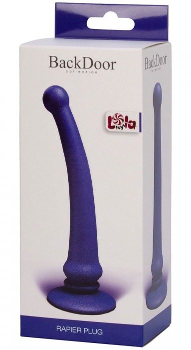 Фиолетовый анальный стимулятор Rapier Plug - 15 см. - Lola toys - купить с доставкой в Москве