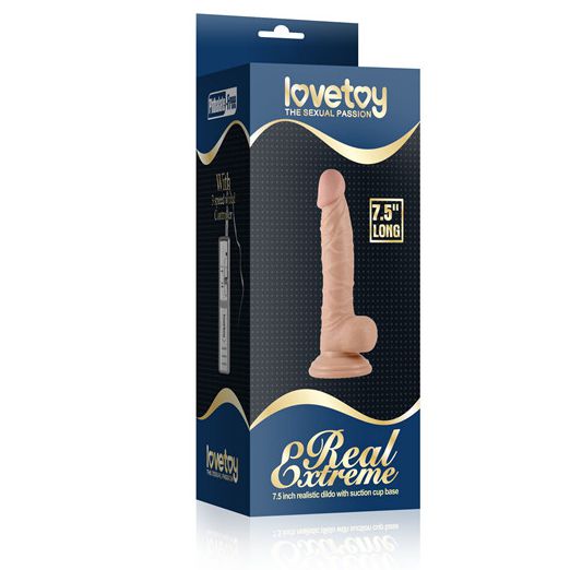 Телесный вибратор Real Extreme - 19 см. - Lovetoy