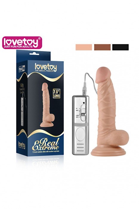 Телесный вибратор Real Extreme - 19 см. - Lovetoy