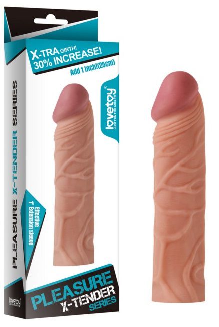Насадка-фаллоимитатор Super-Realistic Penis - 17 см. - Lovetoy - в Москве купить с доставкой