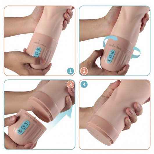 Мастурбатор-вагина Beata с функциями всасывания и вибрации - Xise - в Москве купить с доставкой