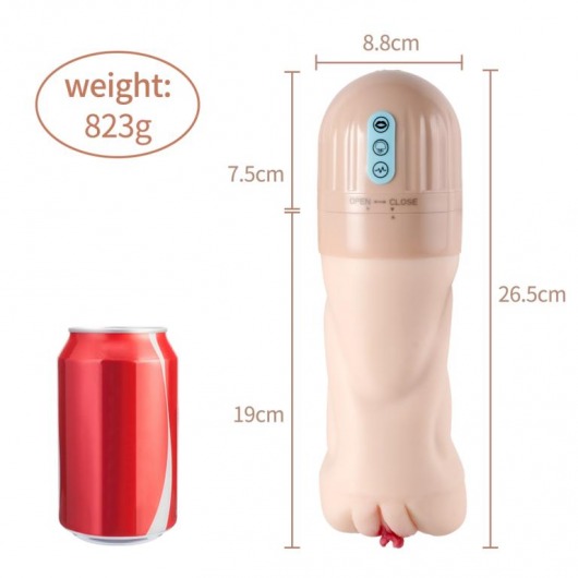 Мастурбатор-вагина Beata с функциями всасывания и вибрации - Xise - в Москве купить с доставкой