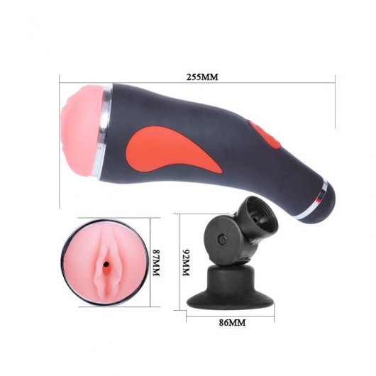 Мастурбатор-вагина с вибрацией в тубе на присоске - Baile - в Москве купить с доставкой