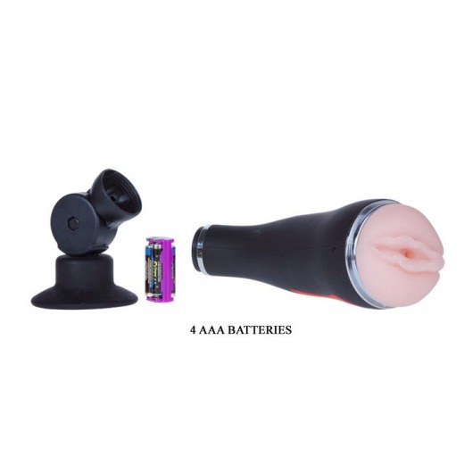 Мастурбатор-вагина с вибрацией в тубе на присоске - Baile - в Москве купить с доставкой