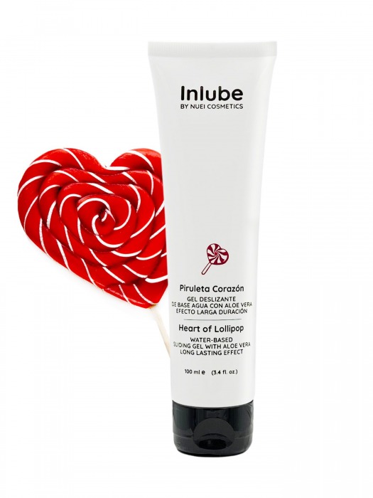 Смазка на водной основе Nuei Inlube Lollipop с алоэ вера и ароматом леденцов - 100 мл. - Nuei cosmetics - купить с доставкой в Москве