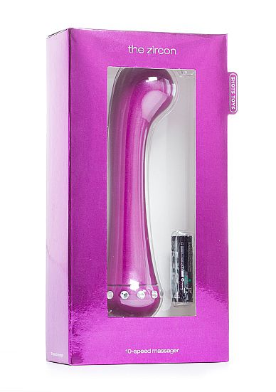 Вибратор для стимуляции точки G The Zircon Purple - 16,7 см. - Shots Toys by Shots Media BV