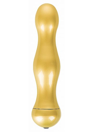 Вибратор Vibe Deluxe Gold - 16,5 см. - Shots Media BV
