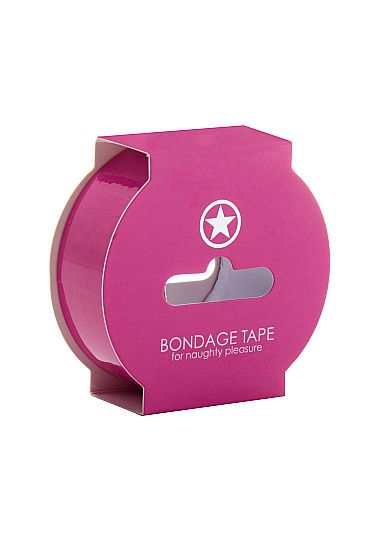 Розовая лента Non Sticky Bondage Tape - 17,5 м. - Shots Media BV - купить с доставкой в Москве