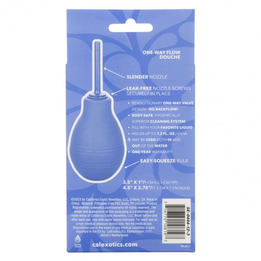 Фиолетовый анальный душ One-Way Flow Douche - California Exotic Novelties - купить с доставкой в Москве