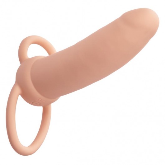 Телесная вибронасадка для двойного проникновения Rechargeable Thick Dual Penetrator - 14 см. - California Exotic Novelties купить в Москве с доставкой в Orgasmix.ru Телесная вибронасадка для двойного проникновения Rechargeable Thick Dual Penetrator - 14 см. - California Exotic Novelties - купить с доставкой в Москве