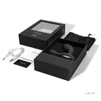 Чёрный перезаряжаемый стимулятор простаты Bruno Black - Lelo - в Москве купить с доставкой