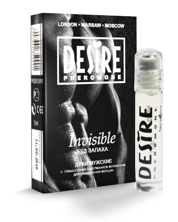 Мужские духи с феромонами  DESIRE Invisible без запаха - 5 мл. -  - Магазин феромонов в Москве