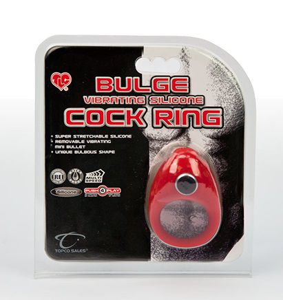 Эрекционное кольцо с вибропулей TLC Buldge Vibrating Silicone Cock Ring - Topco Sales - в Москве купить с доставкой