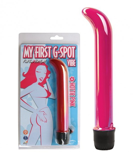 Розовый вибратор для точки G My First G-Spot - 19 см. - Topco Sales