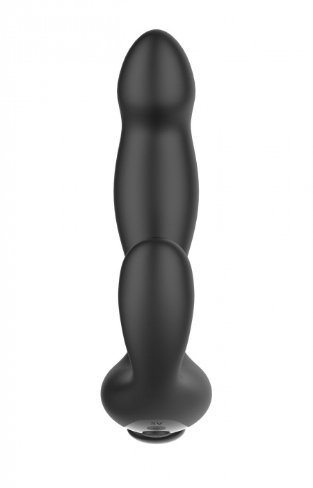 Черный вибромассажер простаты с эффектом фингеринга и пультом ДУ - Secwell - в Москве купить с доставкой