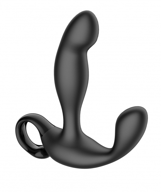 Черный вибромассажер простаты с эффектом фингеринга и пультом ДУ - Secwell - в Москве купить с доставкой