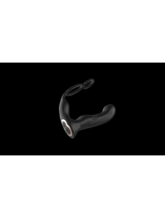 Черный вибромассажер простаты с эффектом фингеринга - 16 см. - Secwell - в Москве купить с доставкой