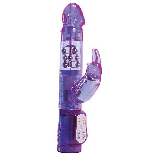 Фиолетовый вибратор RABBIT LOVERS BREED WILL - 24,5 см. - Toyz4lovers