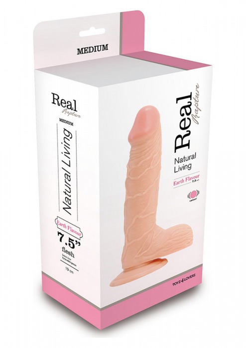 Телесный фаллоимитатор REAL RAPTURE на присоске - 21,5 см. - Toyz4lovers