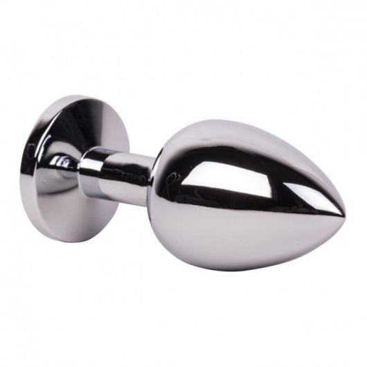 Большой стальной плаг с розовым кристаллом Pink Bubble Gum - 9,5 см. - Erotic Fantasy - купить с доставкой в Москве