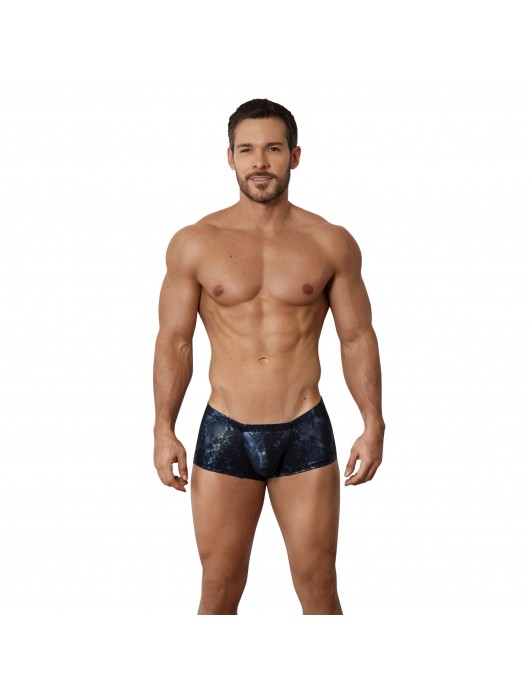 Темно-синие блестящие трусы-хипсы Cambodia Trunks - Clever Masculine Underwear купить с доставкой