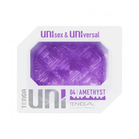 Фиолетовый мастурбатор-стимулятор Tenga Uni Amethyst - Tenga - в Москве купить с доставкой