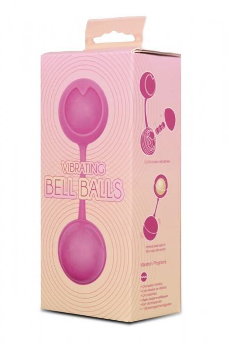 Розовые вагинальные шарики с вибрацией - Seven Creations