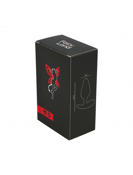 Черная анальная вибропробка с управлением через приложение - 10,3 см. - Волшебная страна