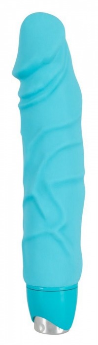 Бирюзовый вибратор-реалистик Joy - 23,5 см. - Orion