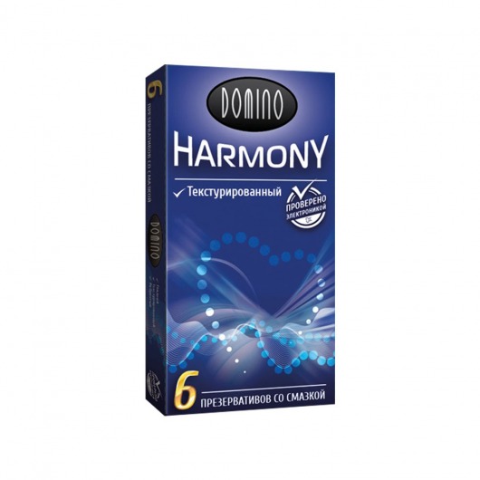 Текстурированные презервативы Domino Harmony - 6 шт. - Domino - купить с доставкой в Москве