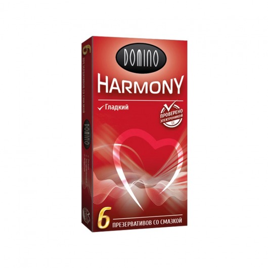 Гладкие презервативы Domino Harmony - 6 шт. - Domino - купить с доставкой в Москве