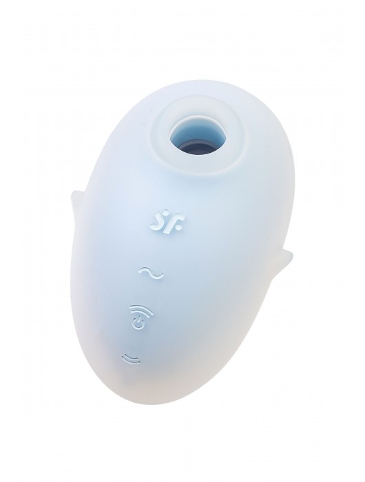 Голубой вакуум-волновой стимулятор клитора с вибрацией Cutie Ghost - Satisfyer