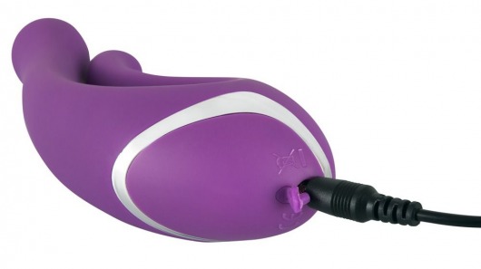 Фиолетовый перезаряжаемый вибратор Javida Double Vibe - Orion