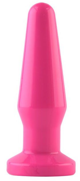 Розовая анальная втулка с закруглённой головкой POPO Pleasure - 12,4 см. - POPO Pleasure