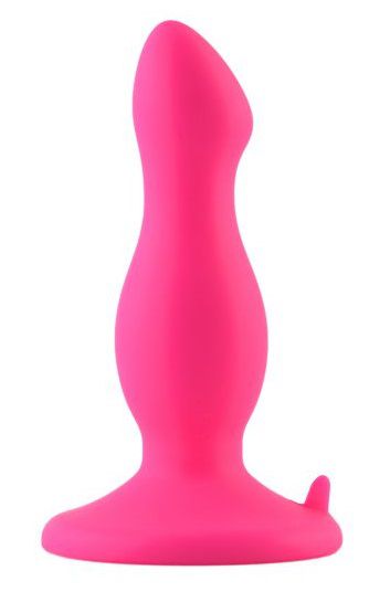 Розовая анальная втулка с присоской в основании POPO Pleasure - 10,5 см. - POPO Pleasure