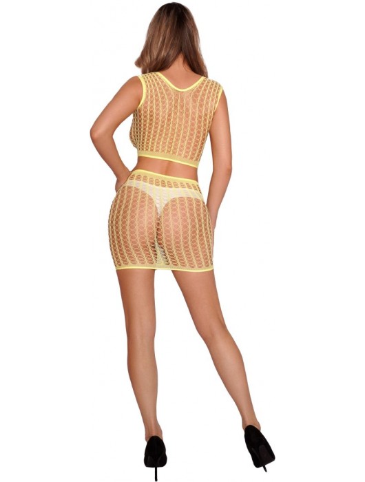 Яркий сетчатый комплект: топ и юбка - Amor El купить с доставкой