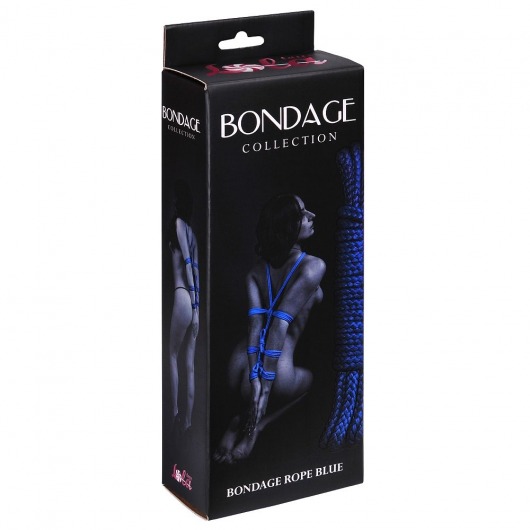 Синяя веревка Bondage Collection Blue - 9 м. - Lola Games - купить с доставкой в Москве