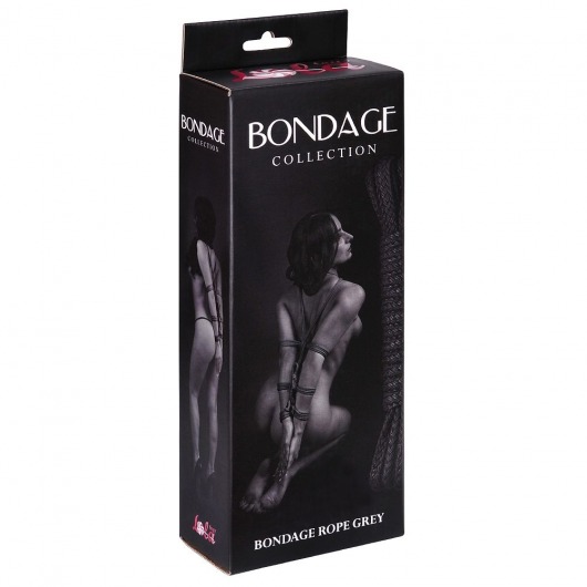 Серая веревка Bondage Collection Grey - 9 м. - Lola Games - купить с доставкой в Москве
