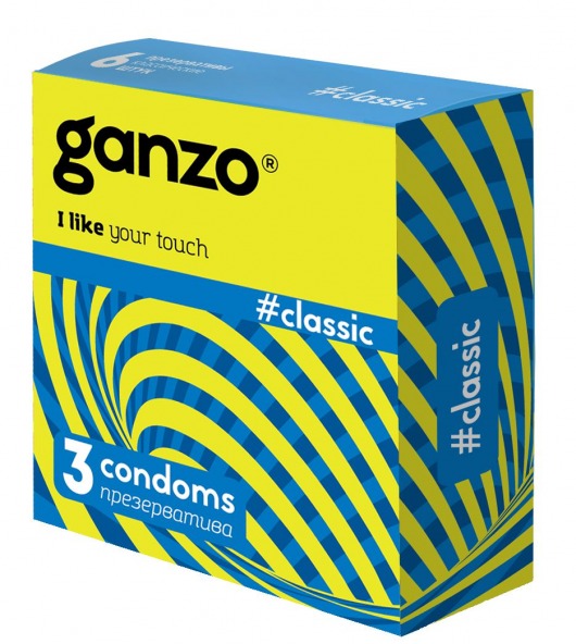 Классические презервативы с обильной смазкой Ganzo Classic - 3 шт. - Ganzo - купить с доставкой в Москве