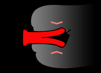 Розовый фаллоимитатор с раздваивающимся стволом SplitDildo - 16 см. - SplitDildo
