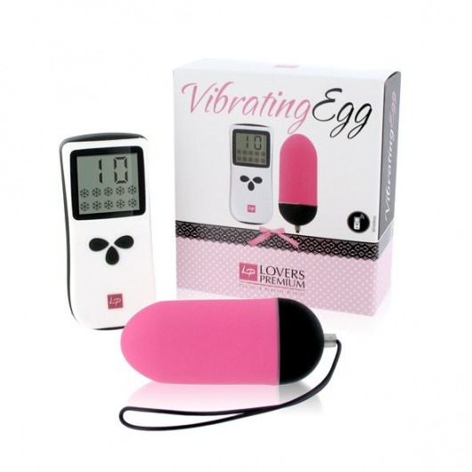 Розовое виброяйцо Vibrating Egg Pink - 8 см. - LoversPremium
