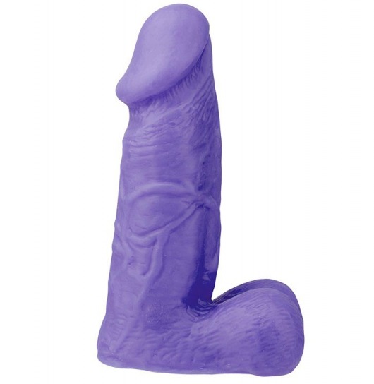 Фиолетовый реалистичный массажёр XSKIN 5 PVC DONG - 13 см. - Dream Toys