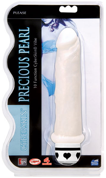Белый вибратор Precious Pearl c 10 функциями вибрации - 16,5 см. - Dream Toys