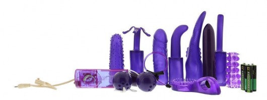 Фиолетовый вибронабор SEX TOY KIT LAVENDER - Seven Creations