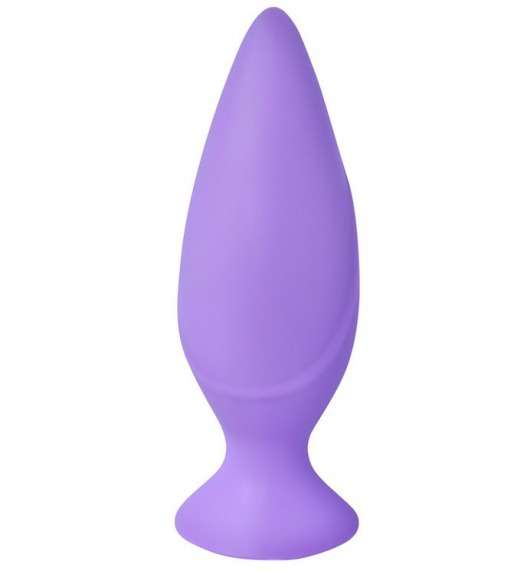 Фиолетовая анальная силиконовая пробка Mojo - 11 см. - Seven Creations