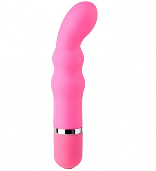 Розовый силиконовый вибратор NEON TEASER VIBE PINK - 11,4 см. - Dream Toys